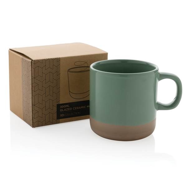 Obrázky: Glazovaný keramický hrnek 360 ml zelený, Obrázek 8