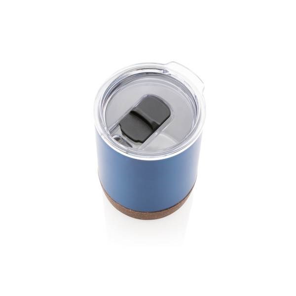 Obrázky: Malý termohrnek z recykl. oceli 180 ml modrý, Obrázek 4