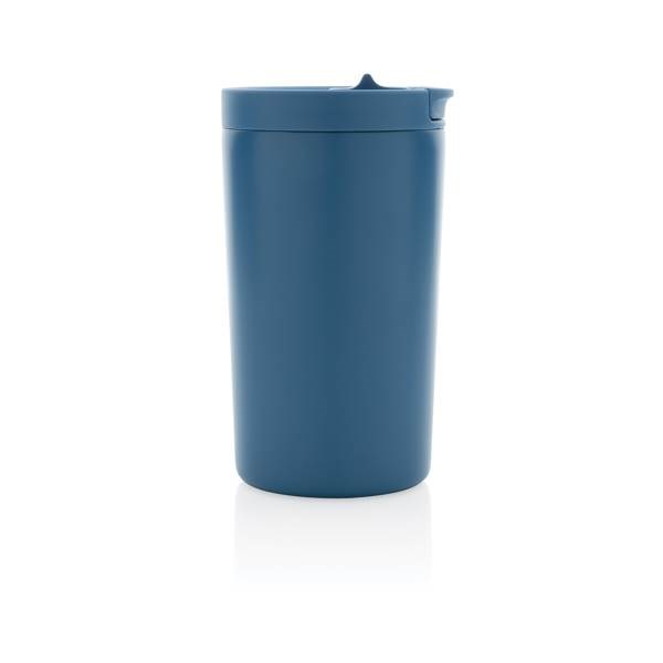 Obrázky: Termohrnek se zámkem z recykl. oceli 300 ml modrý, Obrázek 3
