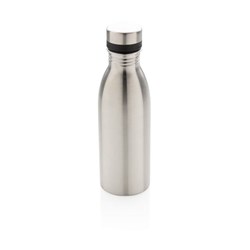 Obrázky: Láhev na vodu z recykl.nerez.oceli 500 ml stříbrná