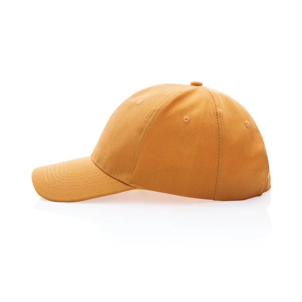 Obrázky: Oranžová 6dílná čepice z recyklované bavlny 280g, Obrázek 3