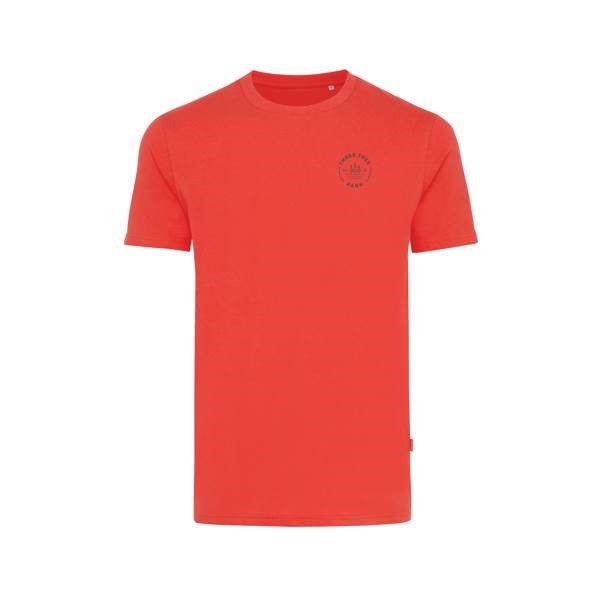 Obrázky: Unisex tričko Bryce, rec.bavlna, červené XL, Obrázek 3