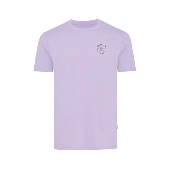 Obrázky: Unisex tričko Bryce, rec.bavlna, fialové L, Obrázek 3
