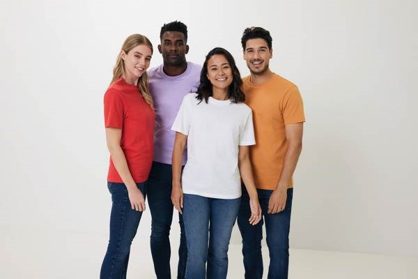 Obrázky: Unisex tričko Bryce, rec.bavlna, fialové XL, Obrázek 5
