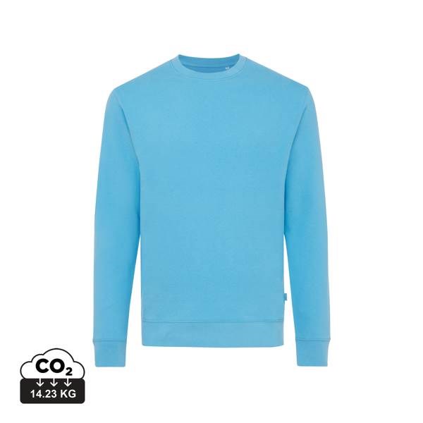 Obrázky: Unisex mikina Zion 340 z rec. bavlny, modrá 3XL, Obrázek 4
