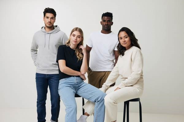 Obrázky: Unisex mikina Denali z recykl. bavlny, zelená XXXL, Obrázek 10