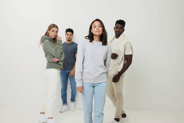 Obrázky: Unisex mikina Denali z recykl. bavlny, zelená XXXL, Obrázek 19