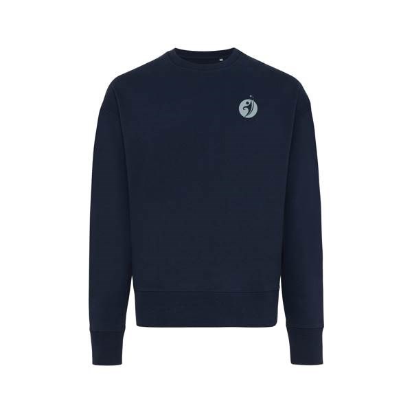 Obrázky: Unisex mikina Kruger 340, rec. bavl., tm.modrá XL, Obrázek 3
