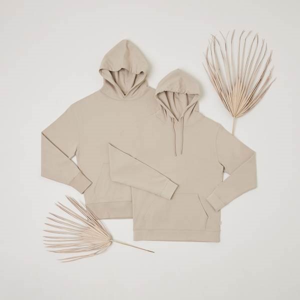 Obrázky: Mikina Yoho s kapucí, recykl. bavlna, přírodní XS, Obrázek 9