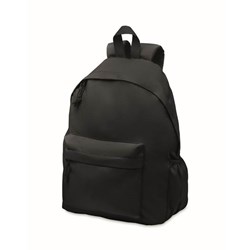Obrázky: Černý batoh z RPET s přední kapsičkou