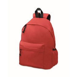 Obrázky: Červený batoh z RPET s přední kapsičkou