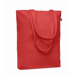 Obrázky: Nákupní taška z organické bavlny 270g, červená