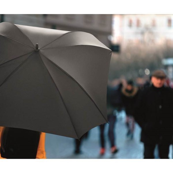 Obrázky: Černý čtvercový automatický deštník, Obrázek 2