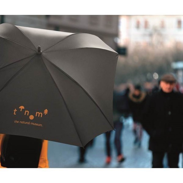 Obrázky: Černý čtvercový automatický deštník, Obrázek 3