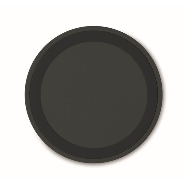Obrázky: Malá černá kulatá bezdrátová nabíječka, Obrázek 2
