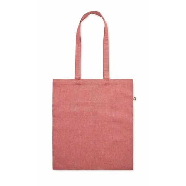 Obrázky: Červená nákupní taška z recyklované bavlny, Obrázek 2