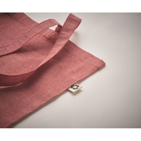 Obrázky: Červená nákupní taška z recyklované bavlny, Obrázek 3