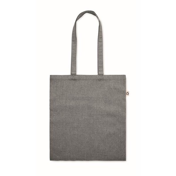 Obrázky: Tmavě šedá nákupní taška z recyklované bavlny, Obrázek 2