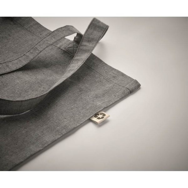 Obrázky: Tmavě šedá nákupní taška z recyklované bavlny, Obrázek 3