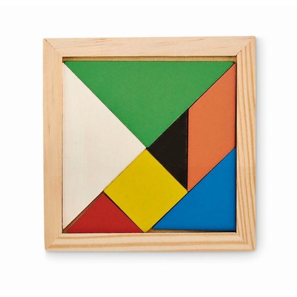 Obrázky: Dřevěná logická hra - puzzle Tangram, Obrázek 2