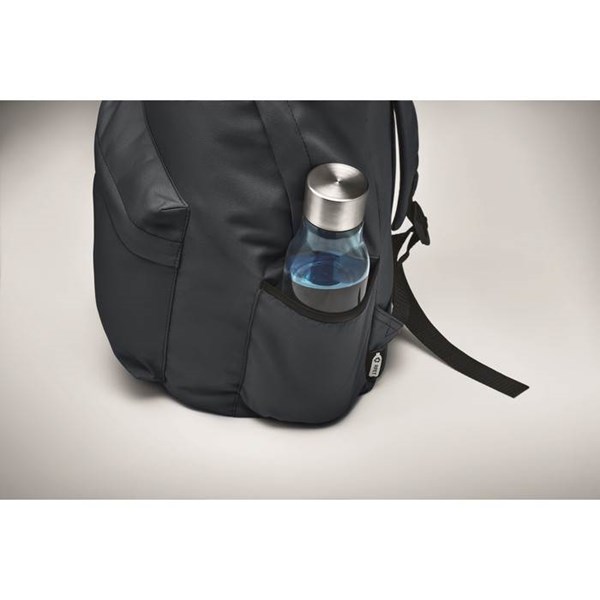 Obrázky: Modrý batoh z RPET s přední kapsičkou, Obrázek 4