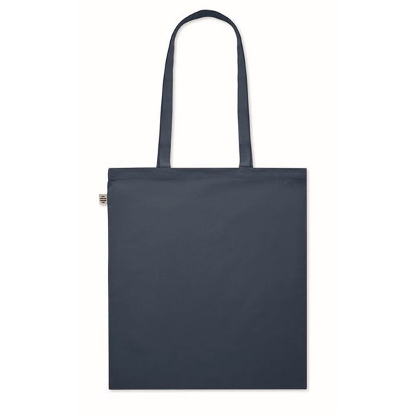 Obrázky: Nákupní taška z bio bavlny, 180g, modrá, Obrázek 3
