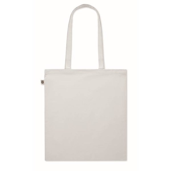 Obrázky: Nákupní taška z bio bavlny, 180g, bílá, Obrázek 4