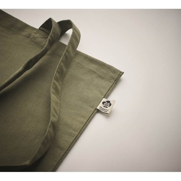 Obrázky: Nákupní taška z bio bavlny, 180g, zelená, Obrázek 3