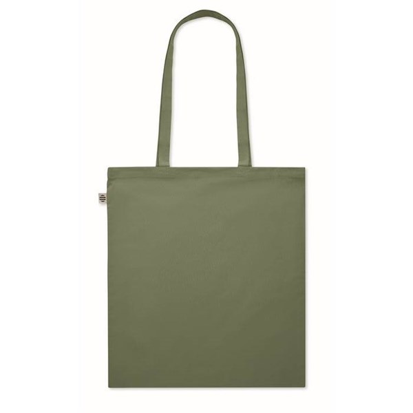 Obrázky: Nákupní taška z bio bavlny, 180g, zelená, Obrázek 4