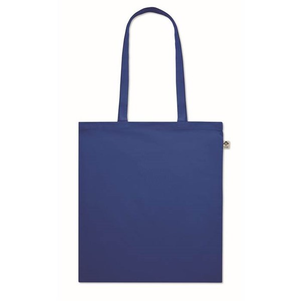Obrázky: Nákupní taška z bio bavlny 180g, král.modrá, Obrázek 2