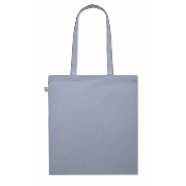 Obrázky: Nákupní taška z bio bavlny, 180g, sv.modrá, Obrázek 3