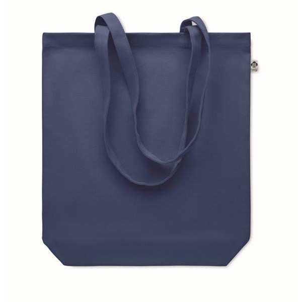 Obrázky: Nákupní taška z organické bavlny 270g, modrá, Obrázek 3