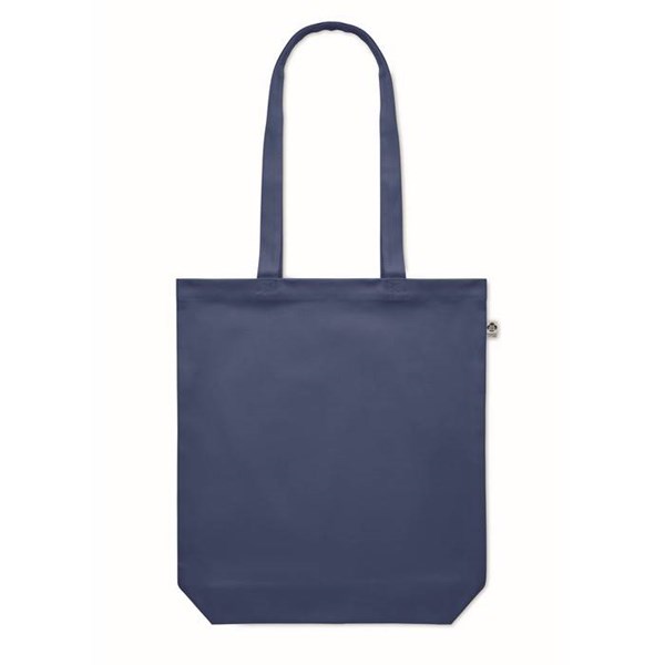 Obrázky: Nákupní taška z organické bavlny 270g, modrá, Obrázek 4