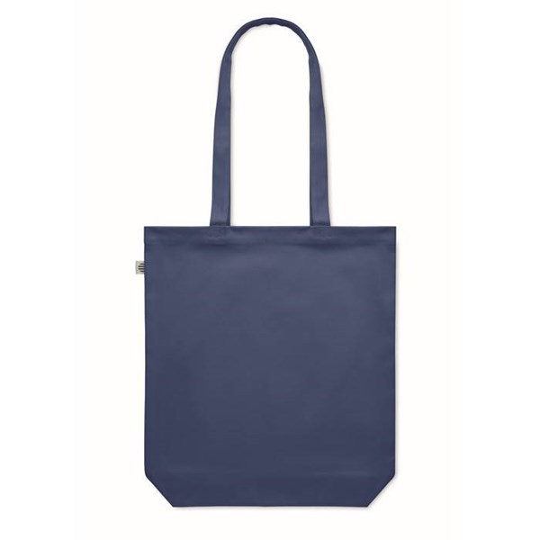 Obrázky: Nákupní taška z organické bavlny 270g, modrá, Obrázek 5