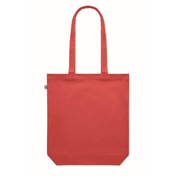Obrázky: Nákupní taška z organické bavlny 270g, červená, Obrázek 4
