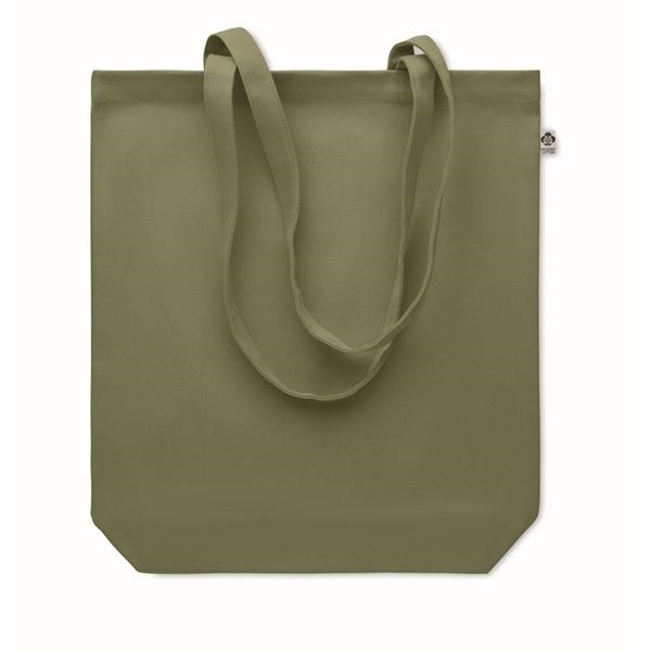 Obrázky: Nákupní taška z organické bavlny 270g, zelená, Obrázek 3