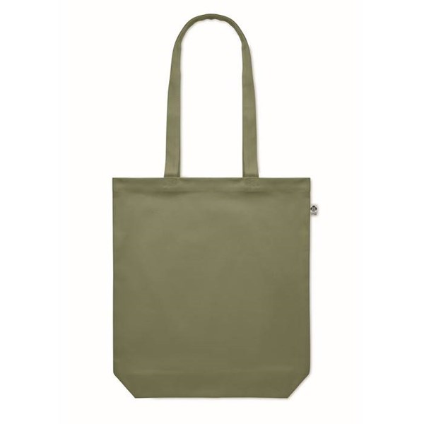Obrázky: Nákupní taška z organické bavlny 270g, zelená, Obrázek 4