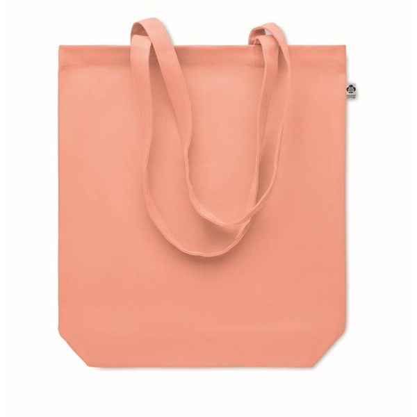 Obrázky: Nákupní taška z organické bavlny 270g, oranžová, Obrázek 6