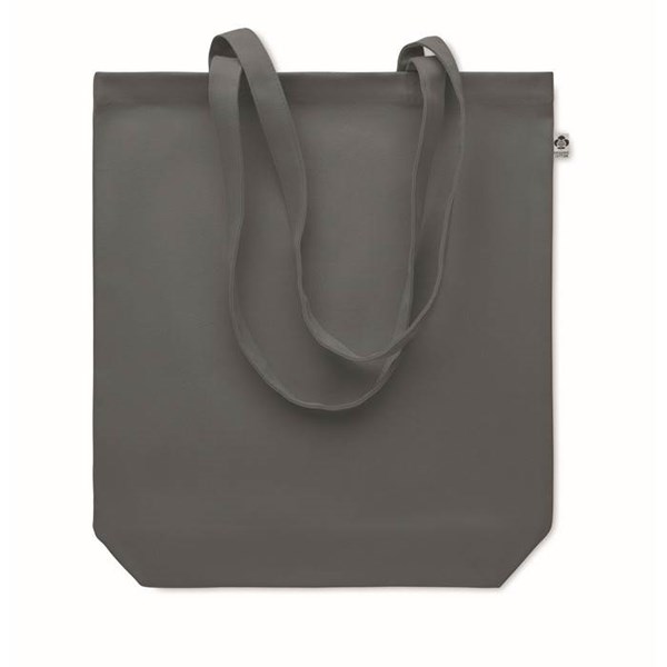 Obrázky: Nákupní taška z organické bavlny 270g, tmavě šedá, Obrázek 2