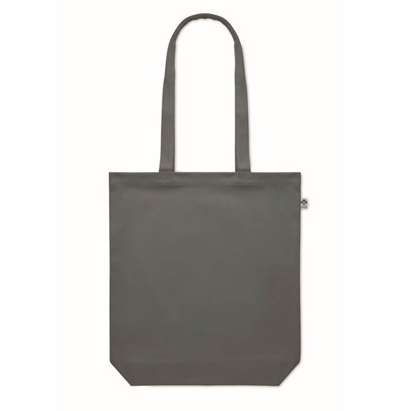 Obrázky: Nákupní taška z organické bavlny 270g, tmavě šedá, Obrázek 3