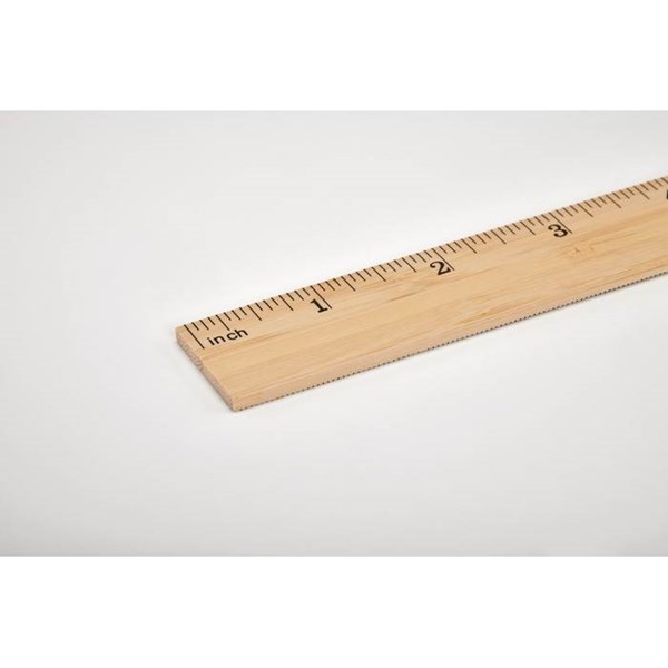 Obrázky: Pravítko z bambusu 30cm, oboustranné - cm/palce, Obrázek 4