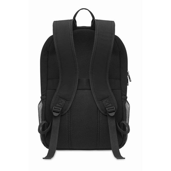 Obrázky: Černý batoh na 15palcový notebook z praného plátna, Obrázek 5