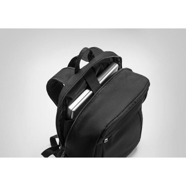Obrázky: Černý batoh na 15palcový notebook z praného plátna, Obrázek 7