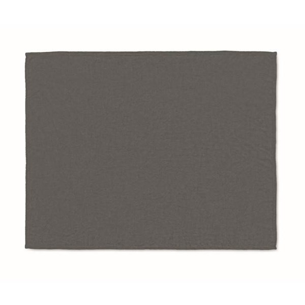 Obrázky: Tmavě šedá fleecová deka RPET 280 g s komplimentkou, Obrázek 6