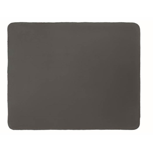 Obrázky: Tmavě šedá RPET fleecová deka 130 gr/m², Obrázek 3