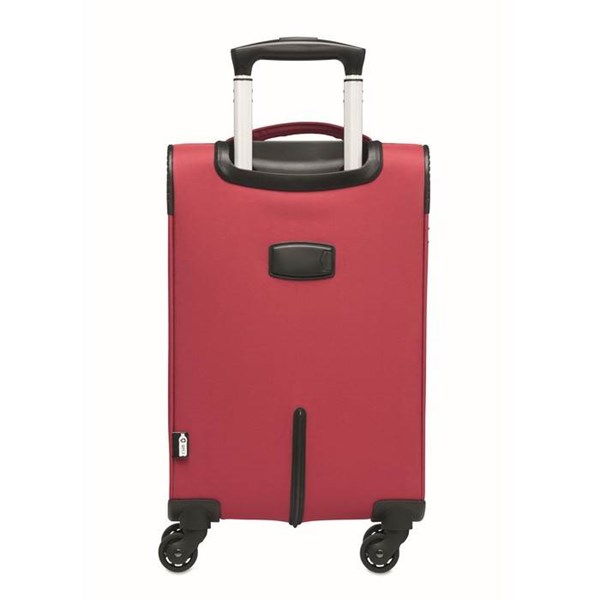 Obrázky: Červený palubní textilní kufr na kolečkách, Obrázek 4