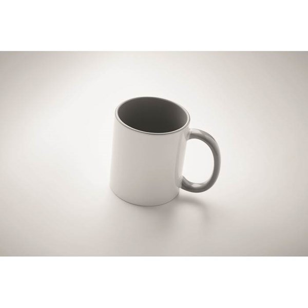 Obrázky: Bílo-šedý keramický hrnek pro sublimaci 300ml, Obrázek 4