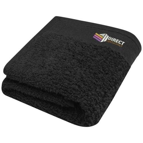 Obrázky: Černý ručník 30x50cm, gramáž 550 g, Obrázek 3