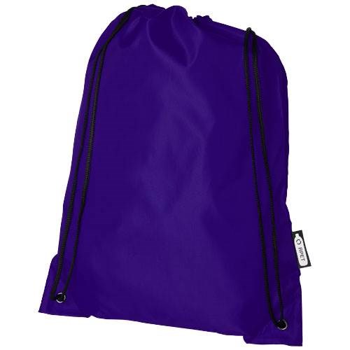 Obrázky: Stahovací batoh z recyklovaných PET fialová, Obrázek 1