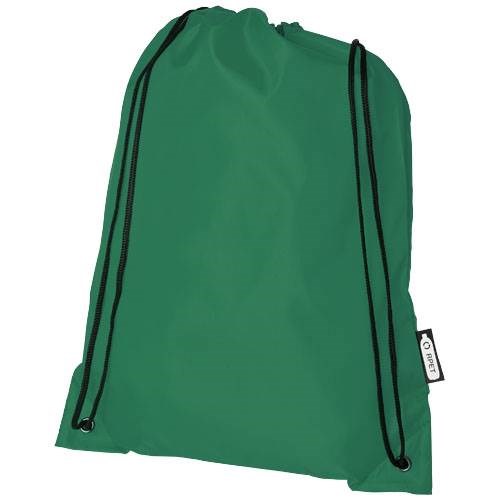 Obrázky: Stahovací batoh z recyklovaných PET zelená, Obrázek 1